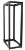ITK 19" двухрамная стойка, 33U, 600x800 мм, чёрная